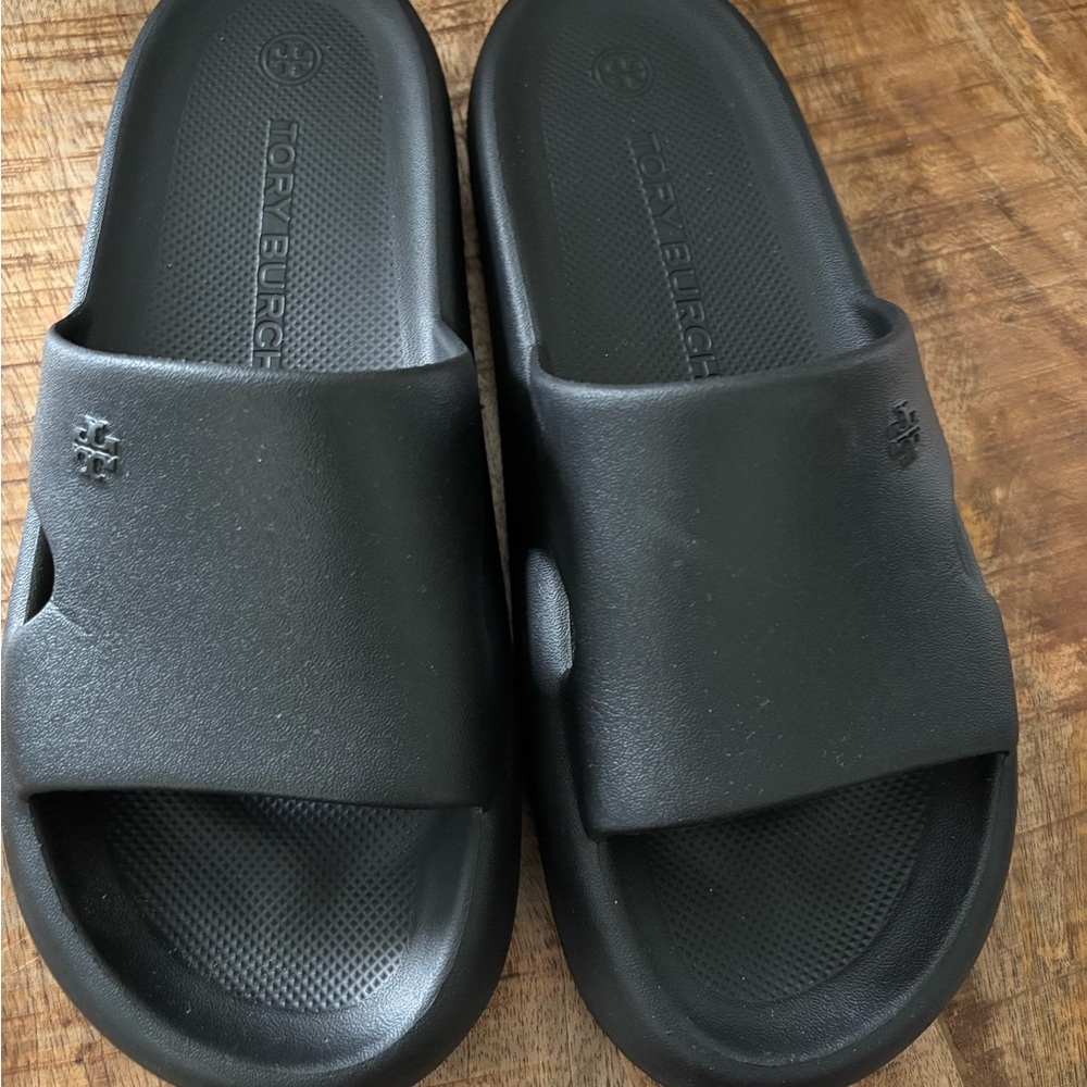 Tory Burch Black Slide Sandals